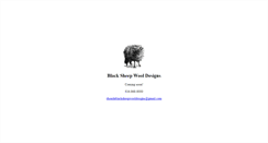 Desktop Screenshot of blacksheepwooldesigns.com